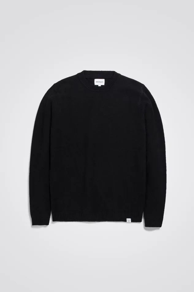 Men Norse Projects Knitwear Sigfred Merino Lambswool Sweater Black