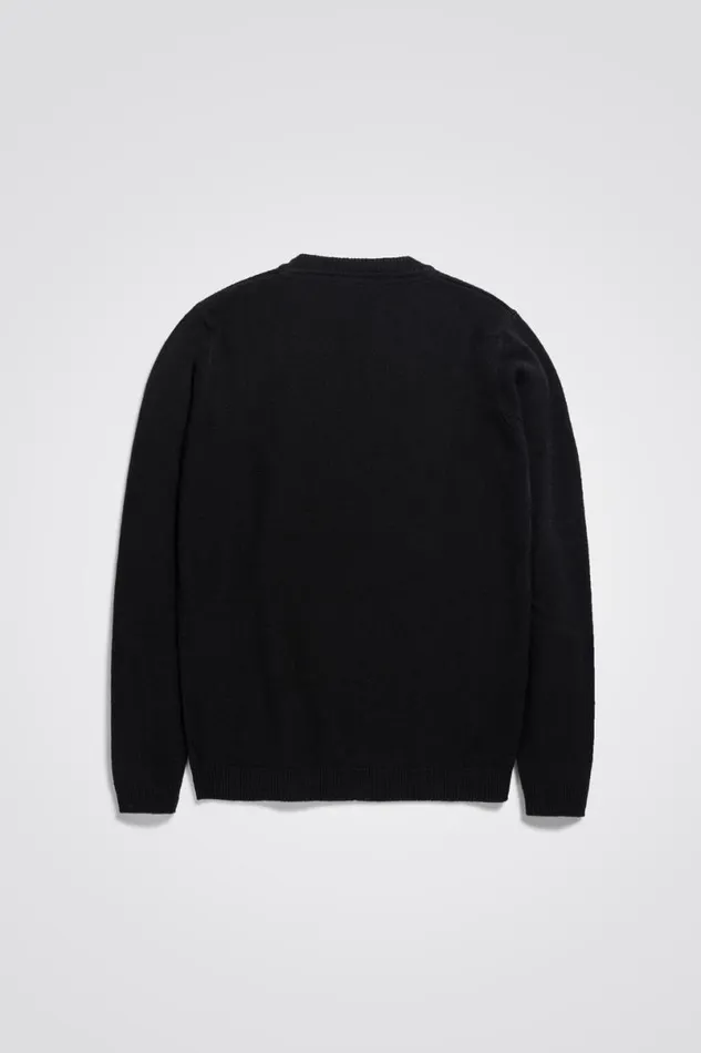 Men Norse Projects Knitwear Sigfred Merino Lambswool Sweater Black