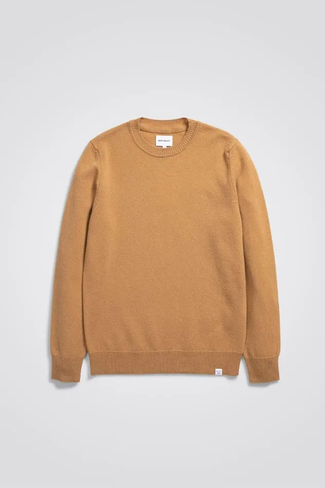 Men Norse Projects Knitwear Sigfred Merino Lambswool Sweater Camel