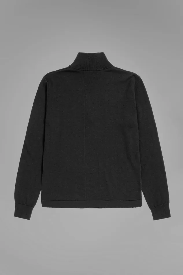 Men Norse Projects Knitwear Tech Merino Half Zip Black