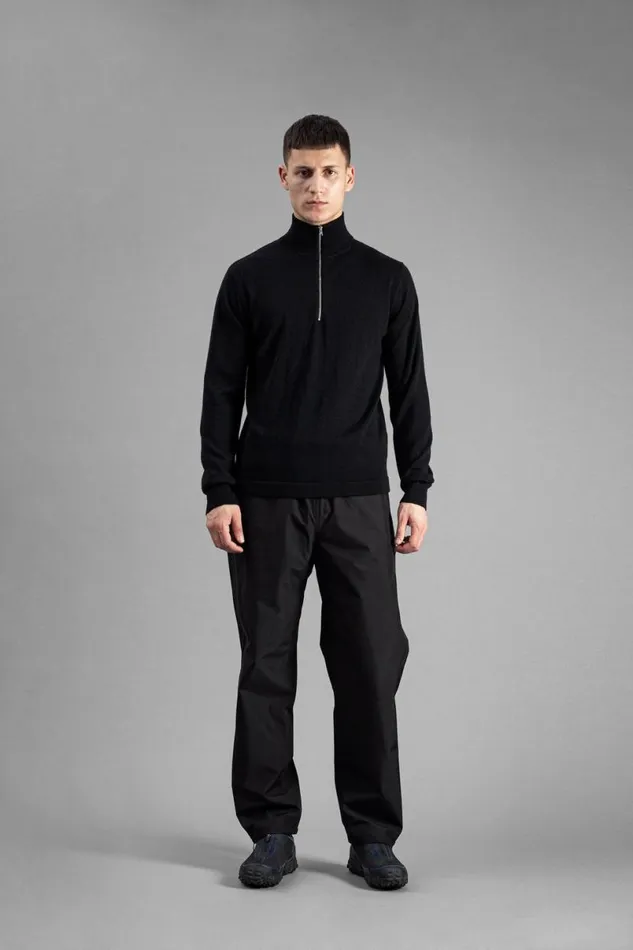 Men Norse Projects Knitwear Tech Merino Half Zip Black