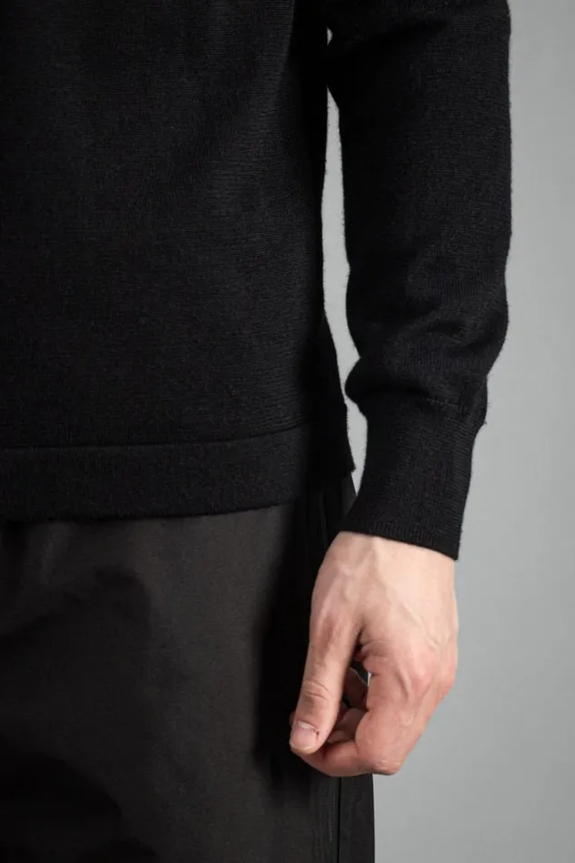 Men Norse Projects Knitwear Tech Merino Half Zip Black