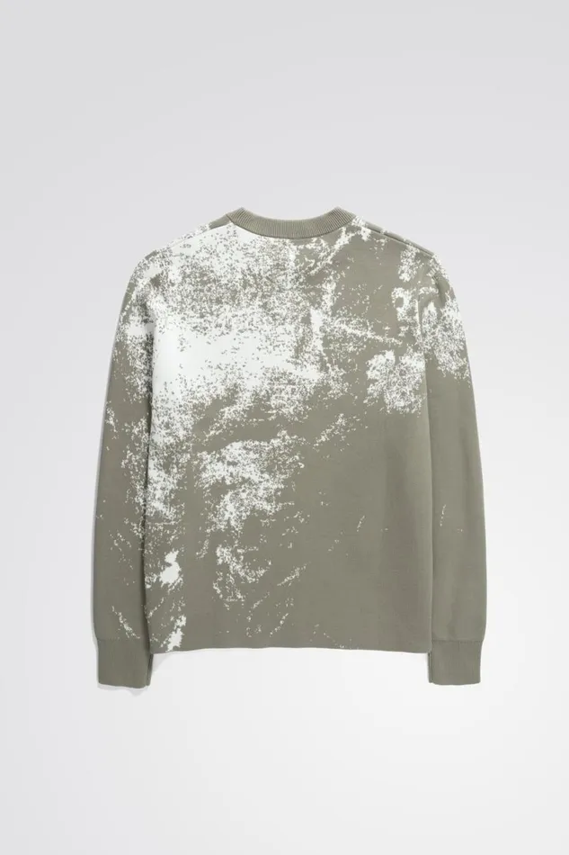 Men Norse Projects Knitwear Teis Cotton Jacquard Sweater Clay