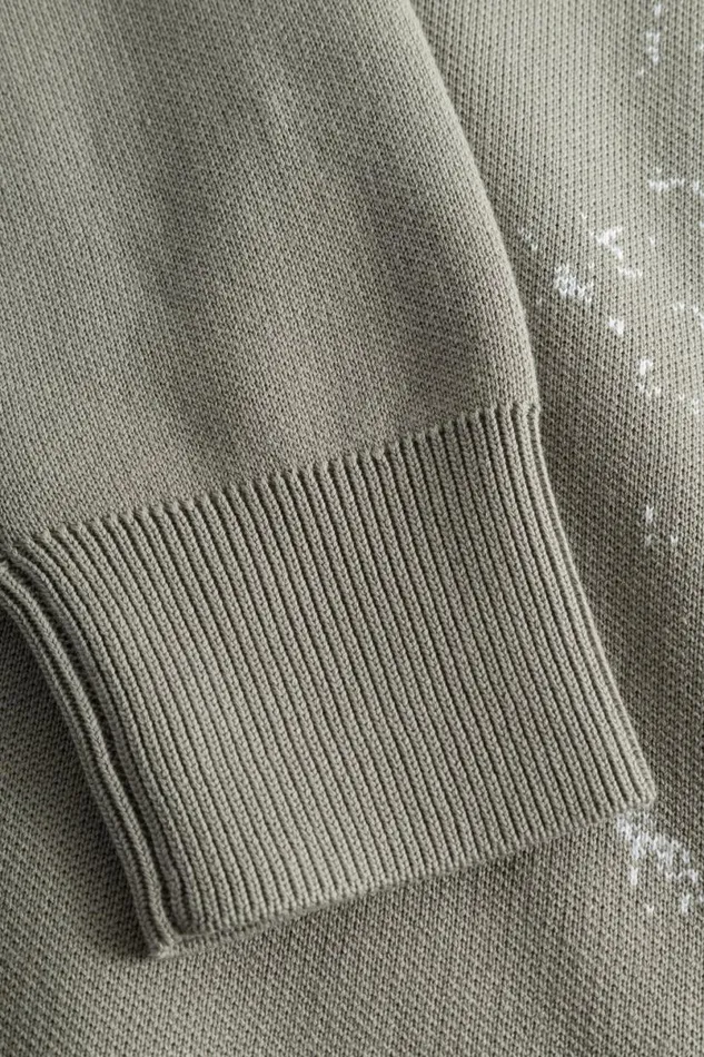 Men Norse Projects Knitwear Teis Cotton Jacquard Sweater Clay