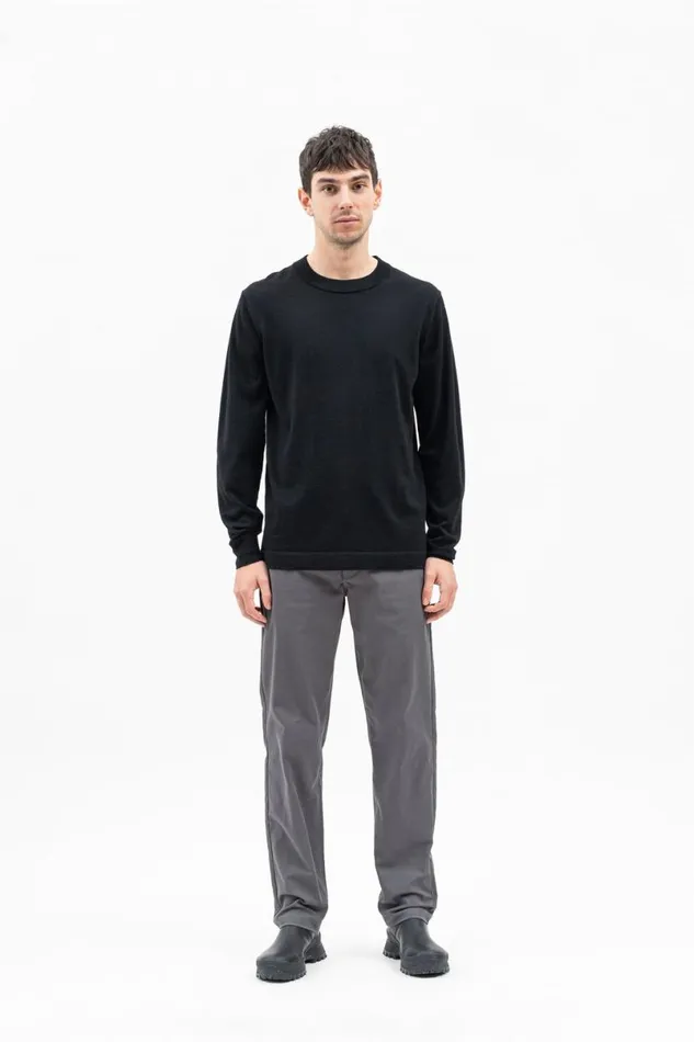 Men Norse Projects Knitwear Teis Tech Merino Sweater Black