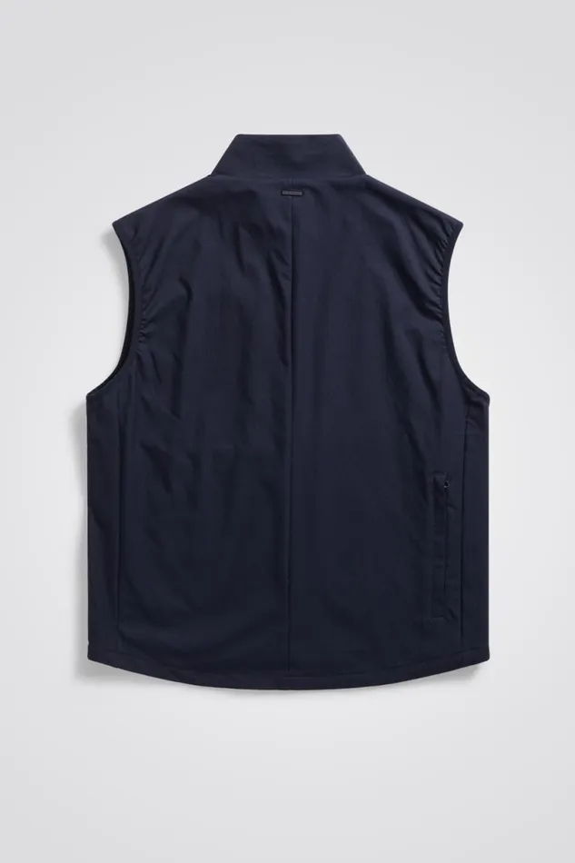 Men Norse Projects Outerwear Birkholm Solotex Twill Vest Dark Navy