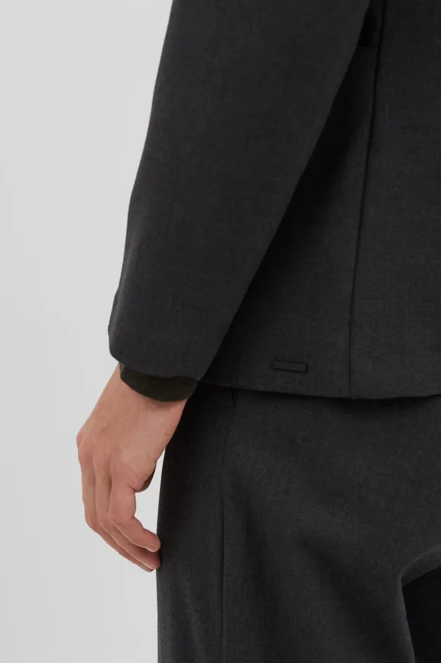 Men Norse Projects Outerwear Emil Cordura Tech Wool Blazer Charcoal Melange
