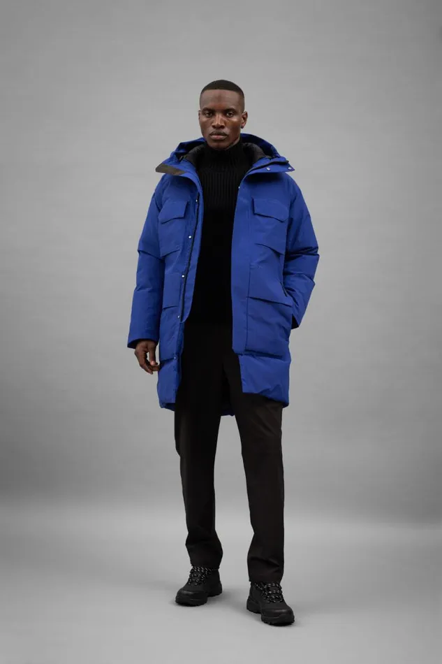 Men Norse Projects Outerwear Expedition Parka GoreTex Cobalt Blue