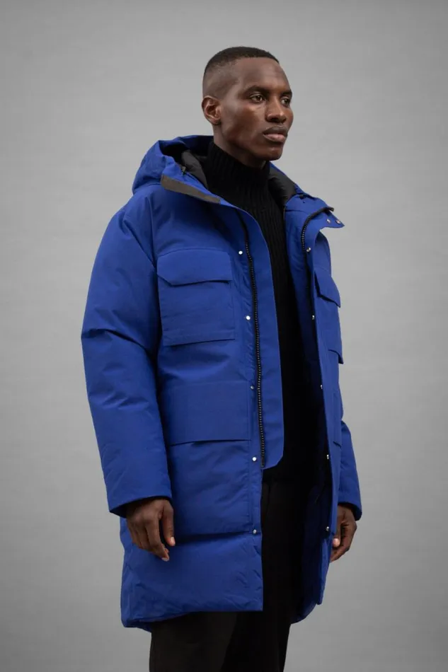 Men Norse Projects Outerwear Expedition Parka GoreTex Cobalt Blue