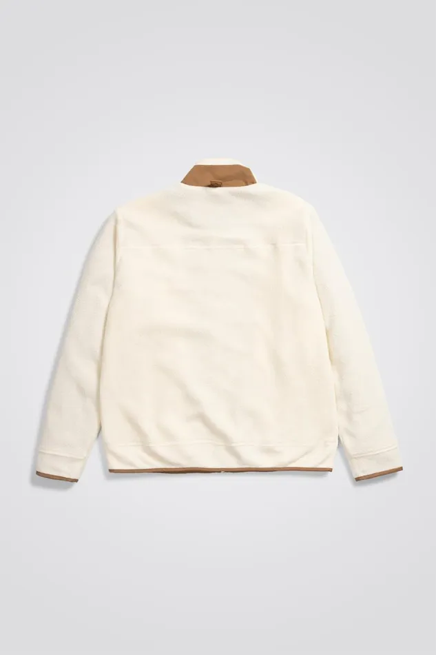 Men Norse Projects Outerwear Frederik Fleece Full Zip Jacket Ecru
