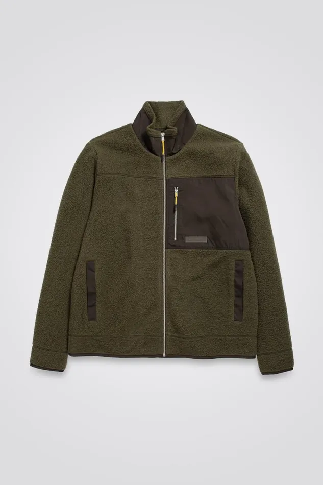 Men Norse Projects Outerwear Frederik Fleece Full Zip Jacket Ivy Green