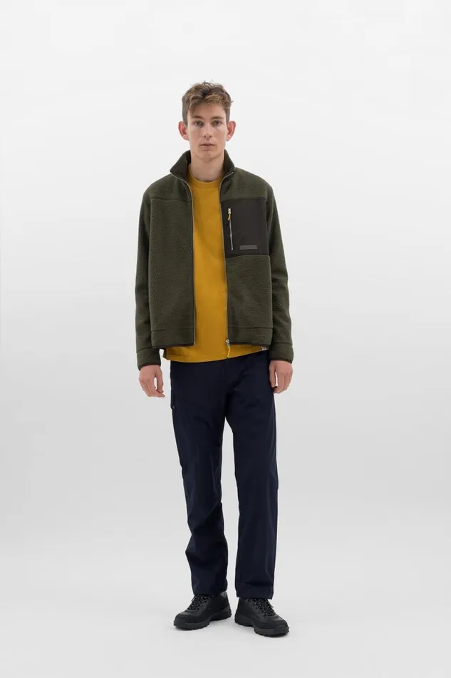 Men Norse Projects Outerwear Frederik Fleece Full Zip Jacket Ivy Green
