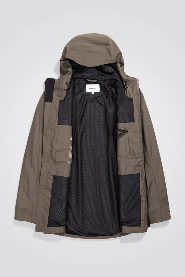 Men Norse Projects Outerwear Nunk GoreTex Infinium Heathland Brown