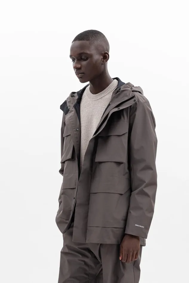 Men Norse Projects Outerwear Nunk GoreTex Infinium Heathland Brown