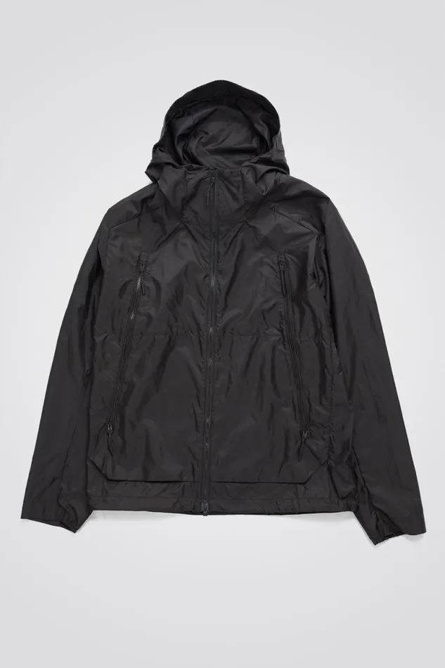 Men Norse Projects Outerwear Pasmo Hooded Windbreaker Jacket Black