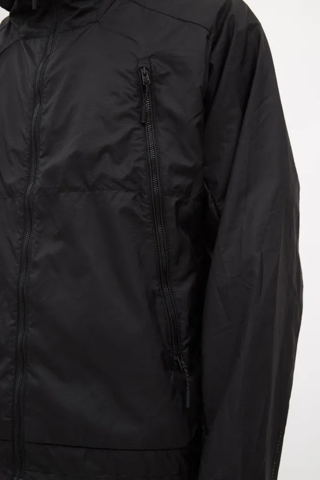 Men Norse Projects Outerwear Pasmo Hooded Windbreaker Jacket Black