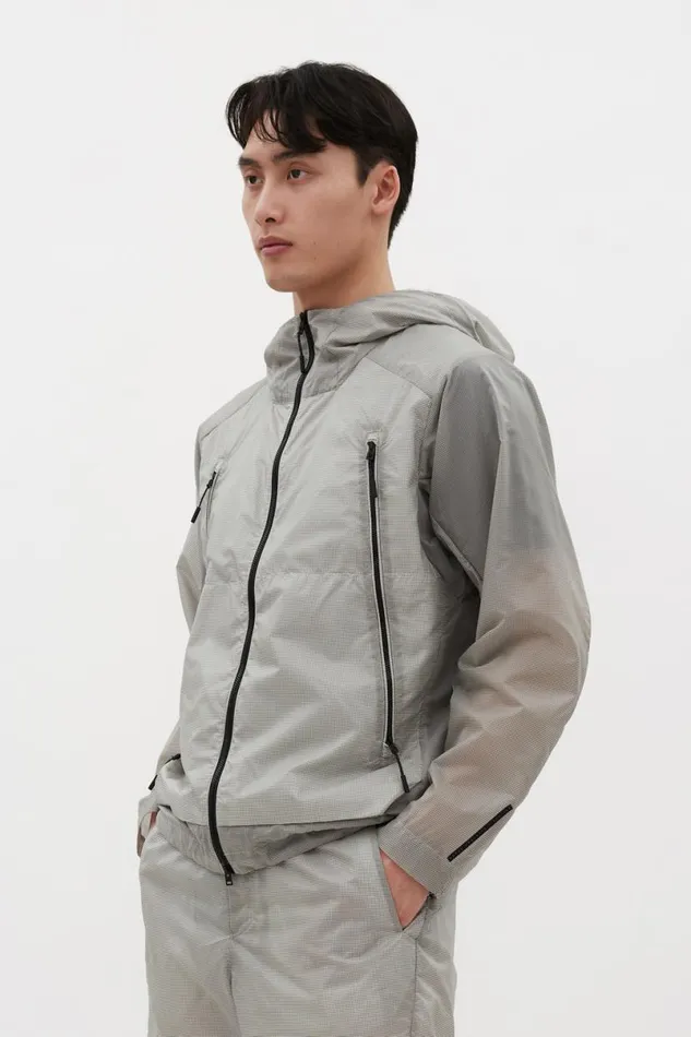 Men Norse Projects Outerwear Pasmo Hooded Windbreaker Jacket Lucid White