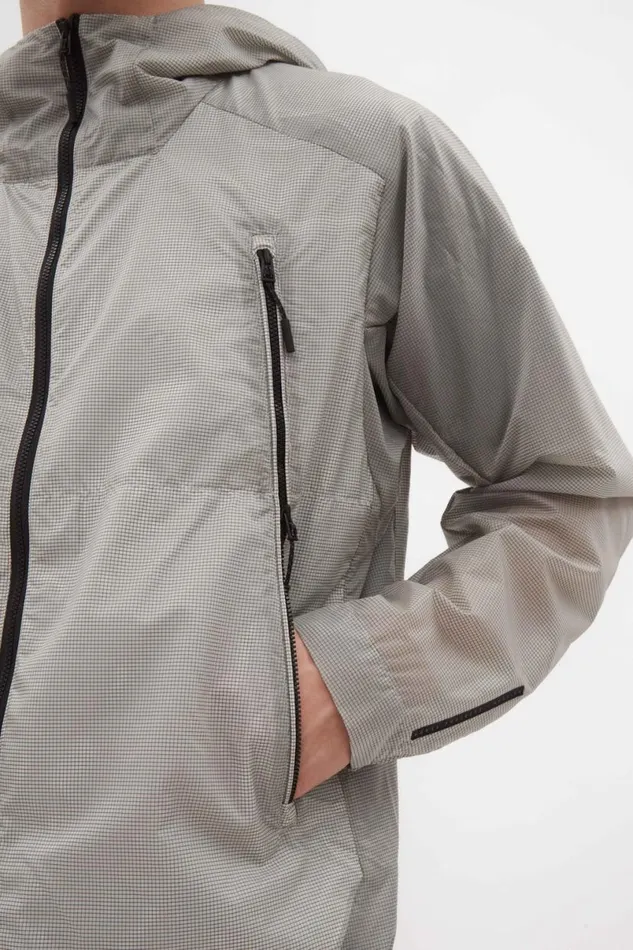 Men Norse Projects Outerwear Pasmo Hooded Windbreaker Jacket Lucid White