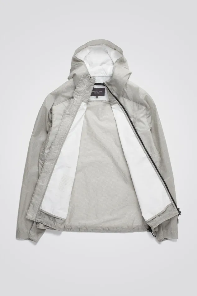 Men Norse Projects Outerwear Pasmo Hooded Windbreaker Jacket Lucid White