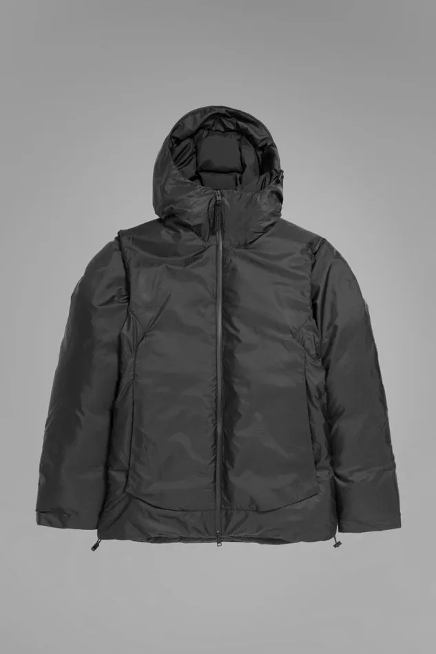 Men Norse Projects Outerwear Pasmo Rip Short Down Parka Black