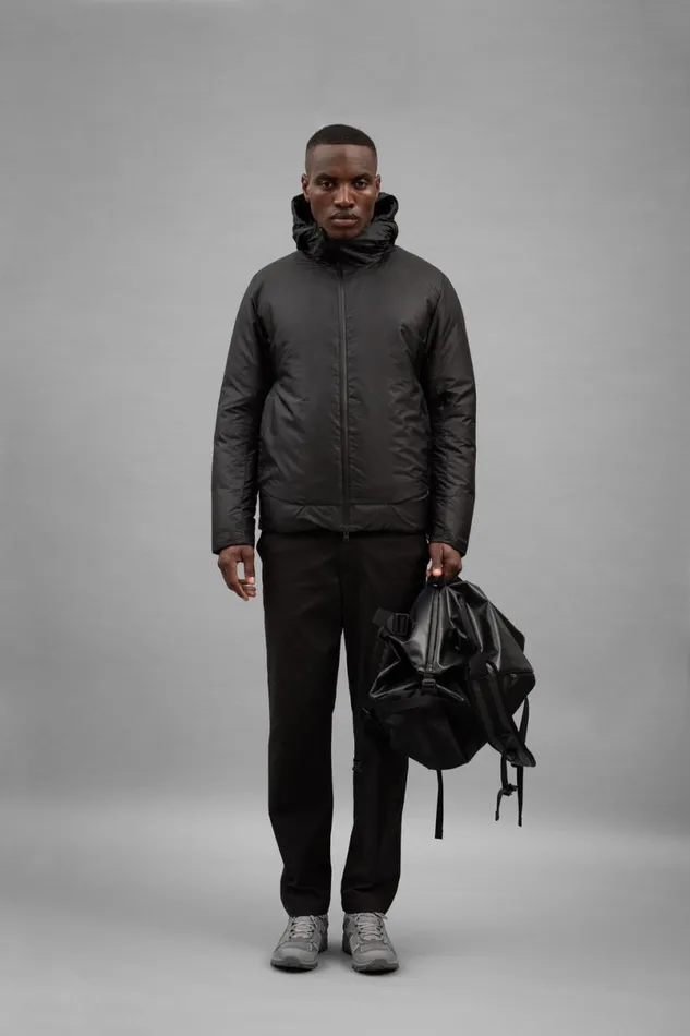 Men Norse Projects Outerwear Pasmo Rip Short Down Parka Black
