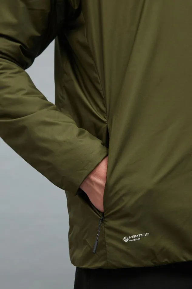 Men Norse Projects Outerwear Pertex Quantum Midlayer Shirt Army Green