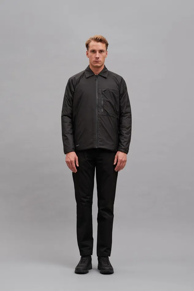 Men Norse Projects Outerwear Pertex Quantum Midlayer Shirt Black