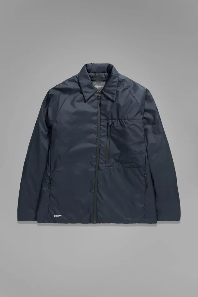 Men Norse Projects Outerwear Pertex Quantum Midlayer Shirt Dark Navy