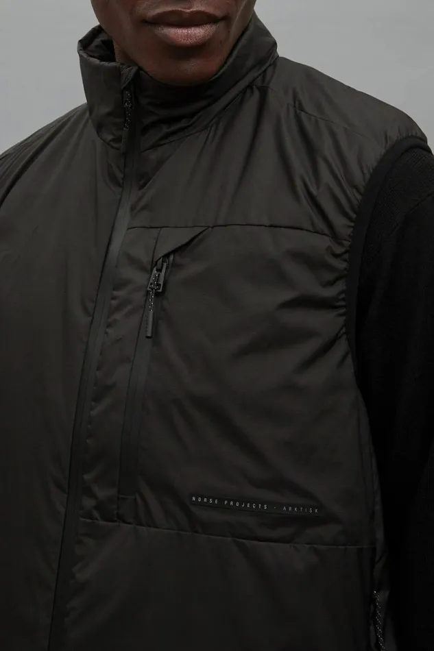 Men Norse Projects Outerwear Pertex Quantum Midlayer Vest Black