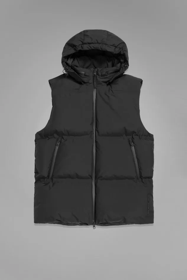 Men Norse Projects Outerwear Pertex Shield Hooded Down Gilet Black
