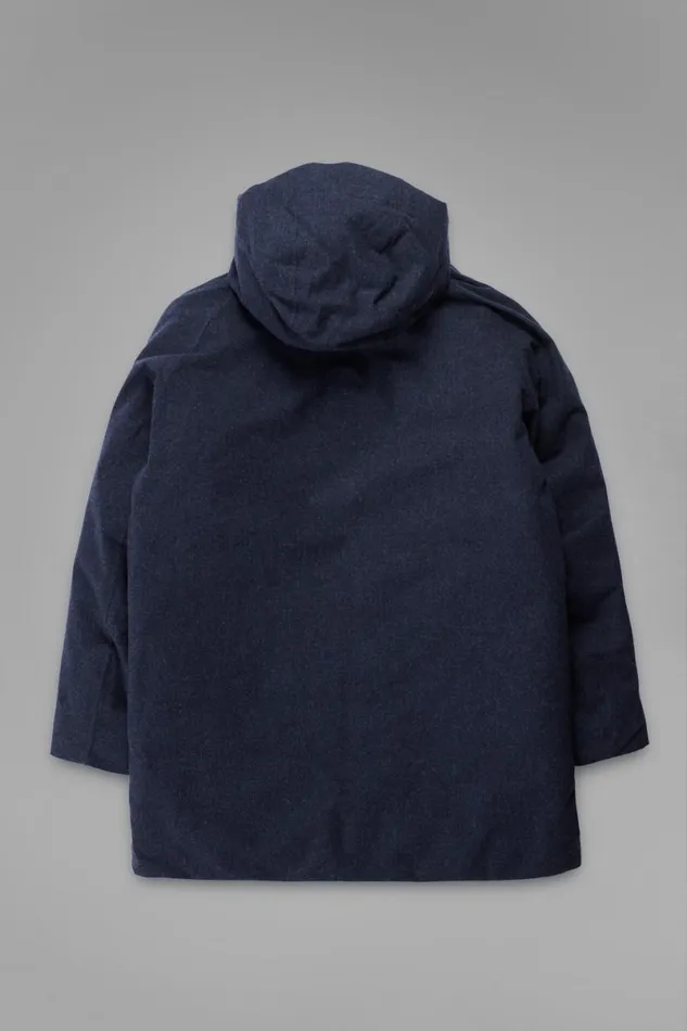 Men Norse Projects Outerwear Rokkvi 60 GoreTex Wool Down Jacket Dark Navy