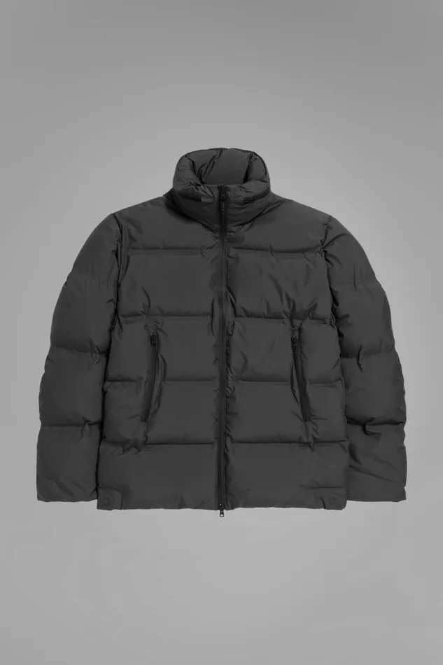 Men Norse Projects Outerwear Stand Collar Short Down Jacket Pertex Shield Battleship Grey Men Norse Projects Outerwear Stand Collar Short Down Jacket Pertex Shield Battleship Grey