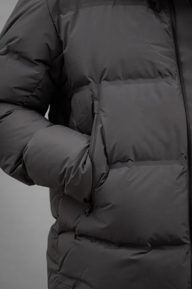 Men Norse Projects Outerwear Stand Collar Short Down Jacket Pertex Shield Battleship Grey
