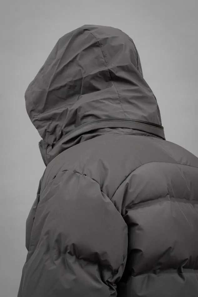 Men Norse Projects Outerwear Stand Collar Short Down Jacket Pertex Shield Battleship Grey
