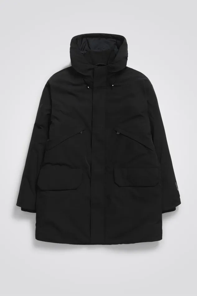 Men Norse Projects Outerwear Stavanger Military Nylon Parka Black