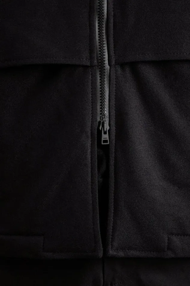 Men Norse Projects Outerwear Technical Field Jacket Loro Piana Clima System Black
