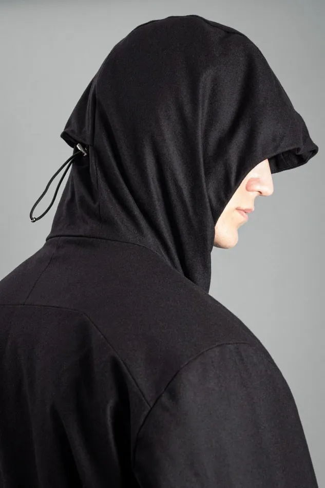 Men Norse Projects Outerwear Technical Jacket Loro Piana Clima System Wool Black