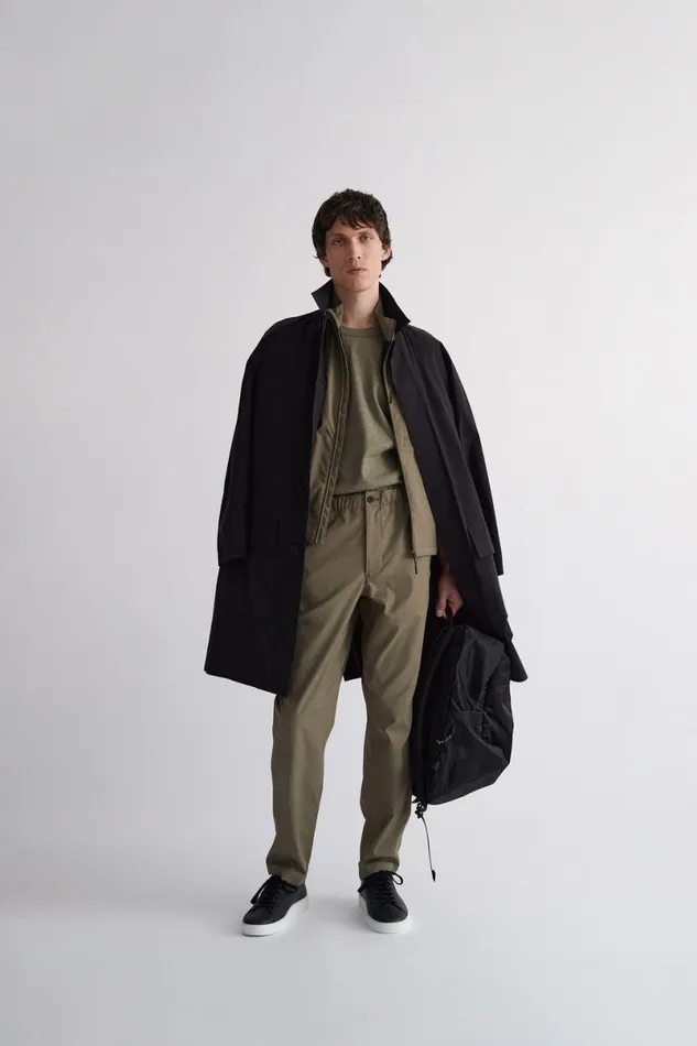 Men Norse Projects Outerwear Vargo Travel Light Raglan Mac Black