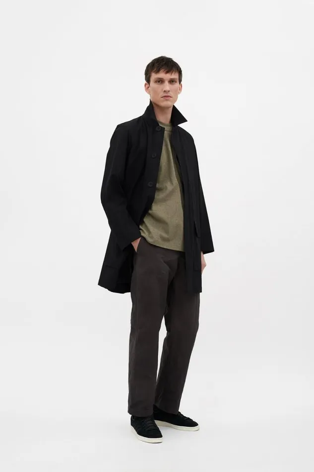 Men Norse Projects Outerwear Vargo Travel Light Raglan Mac Black