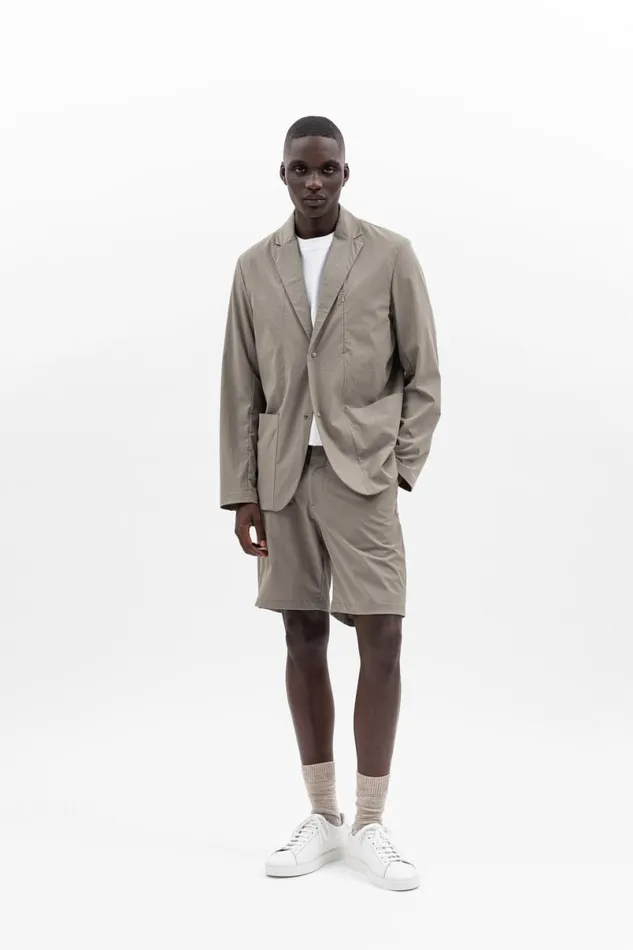 Men Norse Projects Overshirts Emil Travel Light Concrete Grey