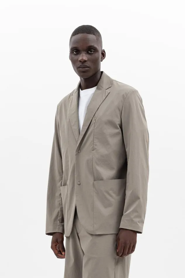 Men Norse Projects Overshirts Emil Travel Light Concrete Grey