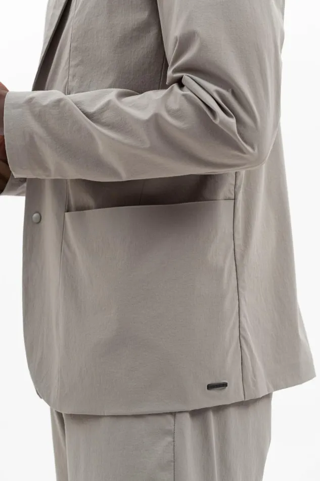 Men Norse Projects Overshirts Emil Travel Light Concrete Grey
