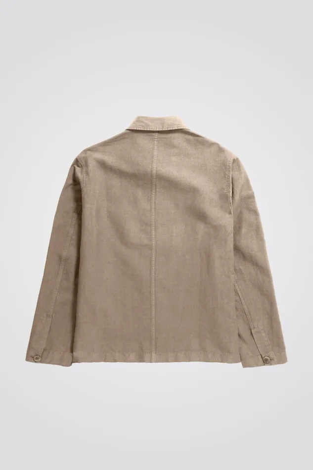 Men Norse Projects Overshirts Tyge Cotton Linen Overshirt Clay