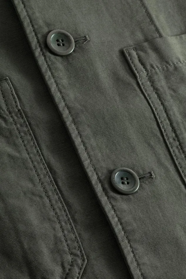 Men Norse Projects Overshirts Tyge Cotton Linen Overshirt Spruce Green