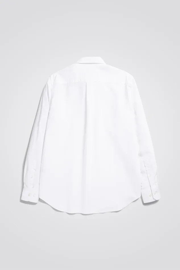 Men Norse Projects Shirting Algot Oxford Monogram Shirt White