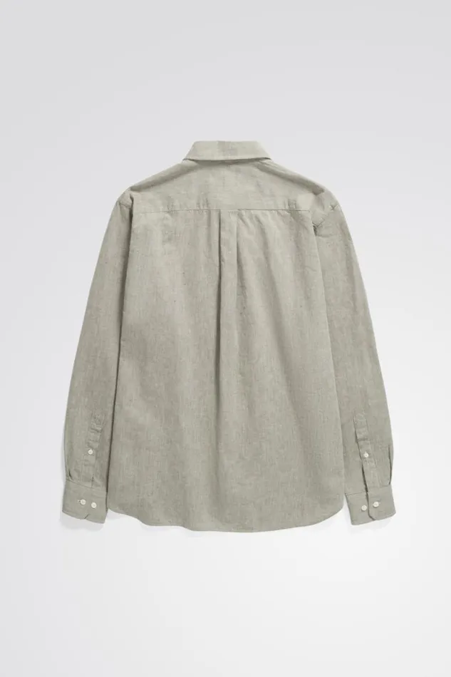 Men Norse Projects Shirting Algot Relaxed Cotton Linen Shirt Ivy Green