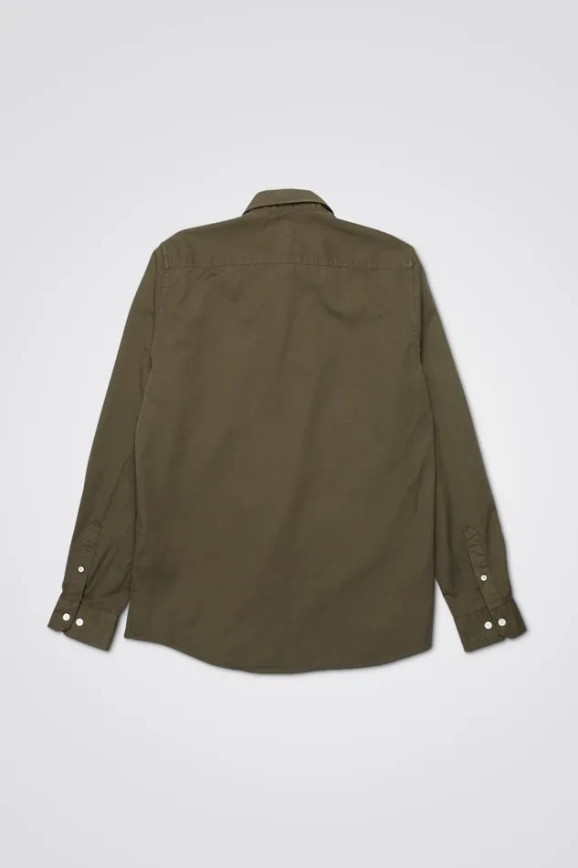 Men Norse Projects Shirting Anton Light Twill Shirt Army Green