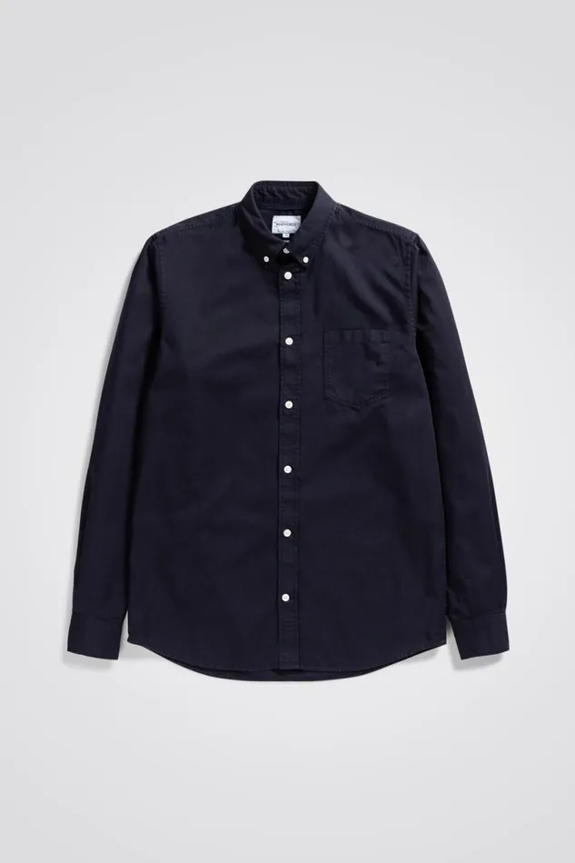 Men Norse Projects Shirting Anton Light Twill Shirt Dark Navy