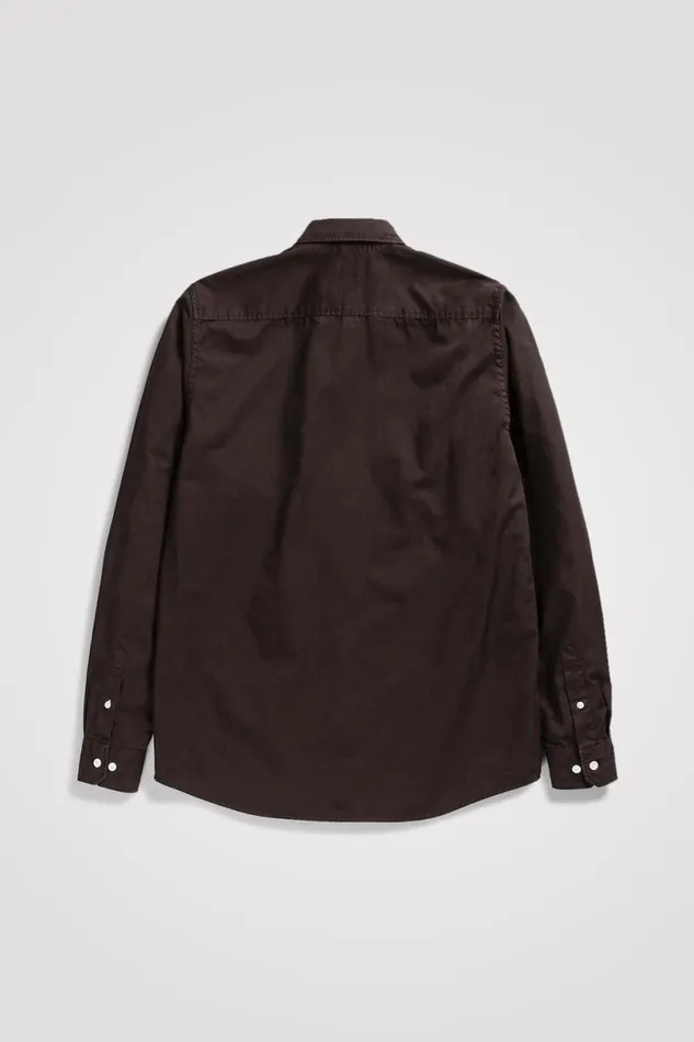 Men Norse Projects Shirting Anton Light Twill Shirt Espresso