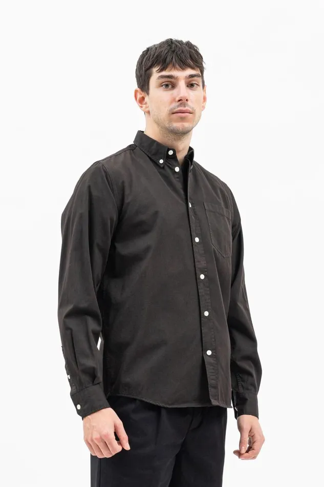Men Norse Projects Shirting Anton Light Twill Shirt Espresso